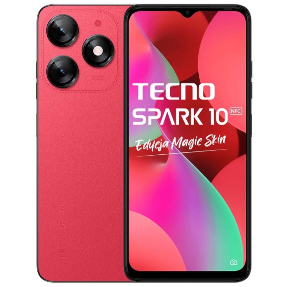 Смартфон Tecno Spark 10 8/128GB Magic Skin Red (TCN-KI5Q8.128.RED)