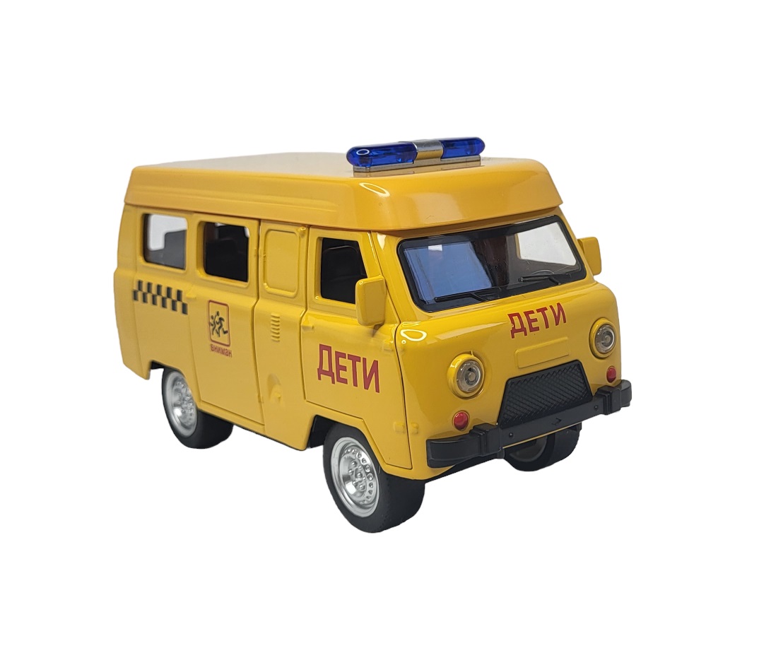 Модель металлическая MSN Toys УАЗик Буханка спецтехника свет звук 19 см 118 688-2A 1790₽