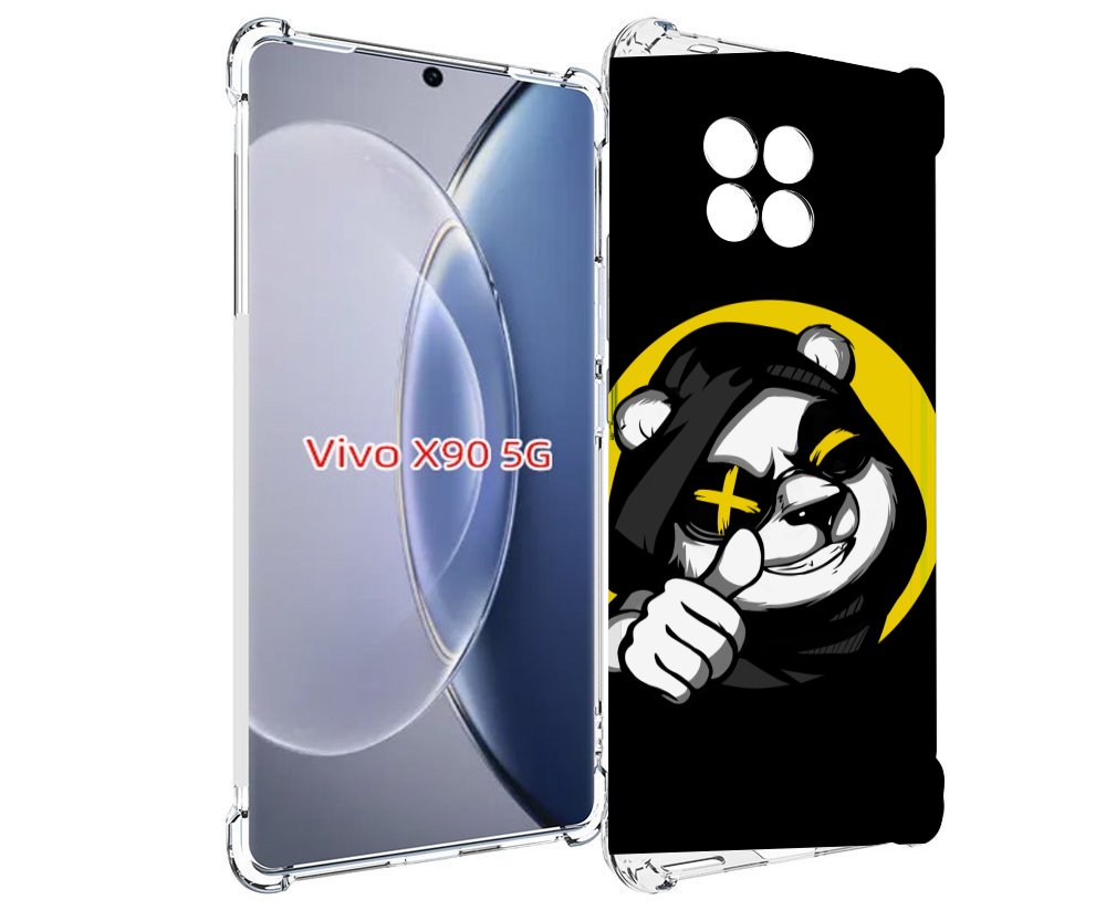 Чехол MyPads крутая пандочка ок для Vivo X90