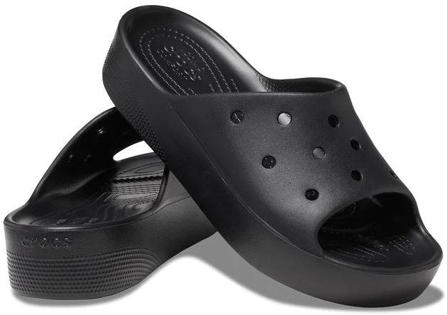 Сланцы женские Crocs Classic Platform Slide черные 10 US