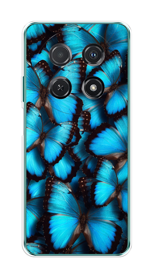 

Чехол на Huawei Nova 12i "Тропическая бабочка 2", Голубой;черный, 6123950-1