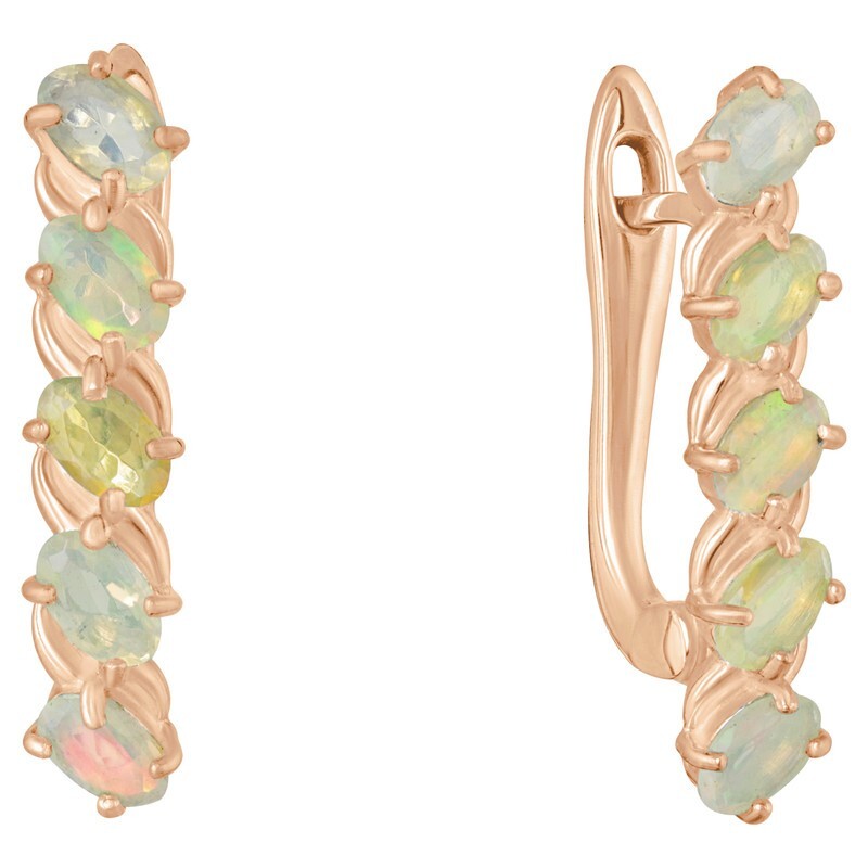 

Серьги из серебра с опалом LAZURIT-ONLINE 7986RG, 7986RG