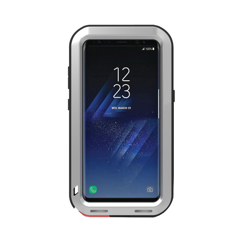 

Чехол-бампер MyPads для Samsung Galaxy S8 Plus SM-G955 серебристый