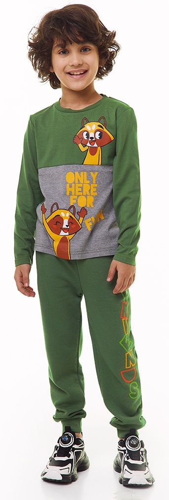 

Лонгслив детский Kari Kids AW24C35303516, хаки; темно-серый, 92, Хаки;серый, 234018