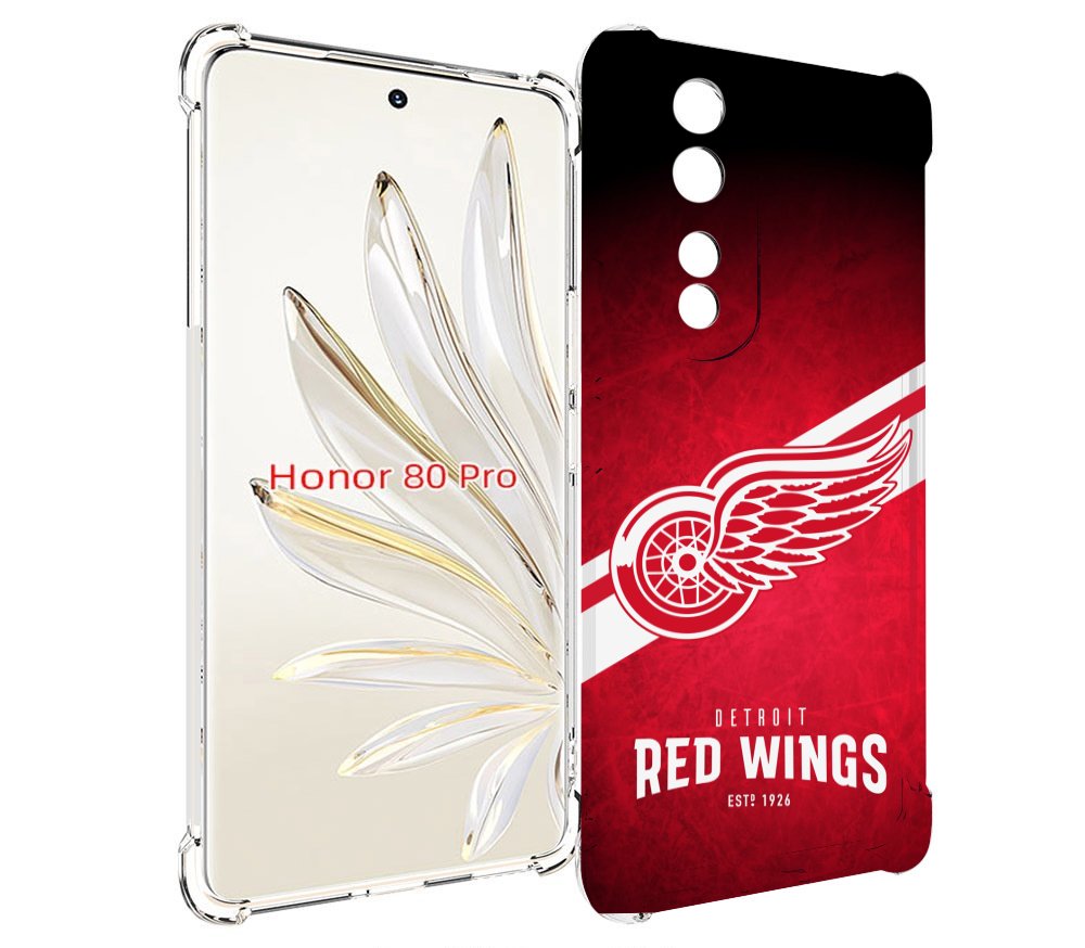 

Чехол MyPads детриот ред вингс мужской для Honor 80 Pro, Прозрачный, Tocco