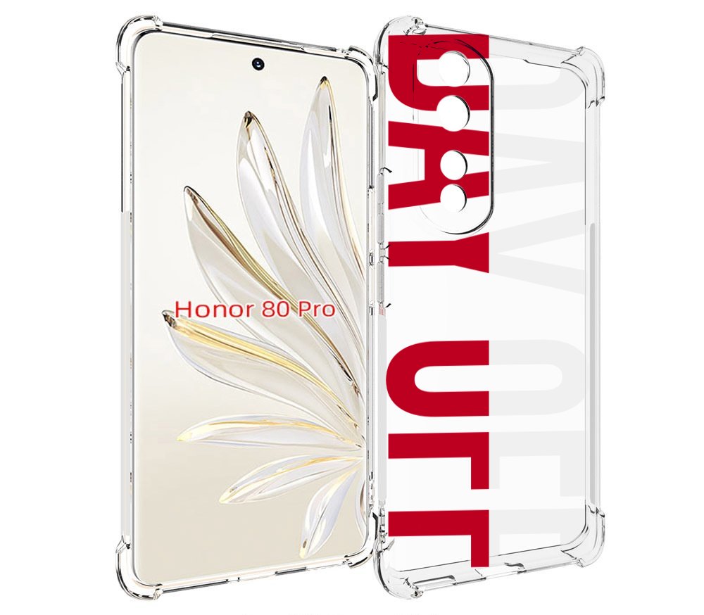 

Чехол MyPads день-окончен для Honor 80 Pro, Прозрачный, Tocco