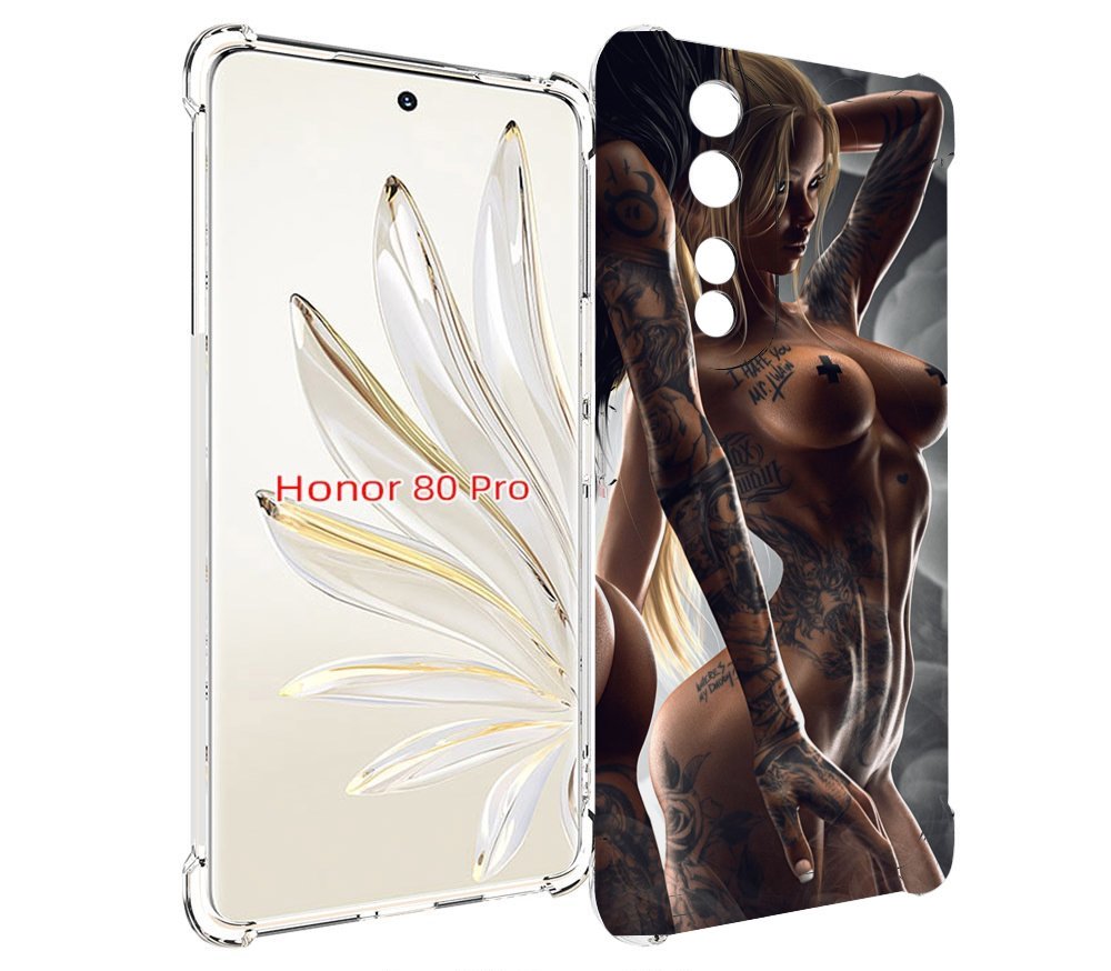 

Чехол MyPads девушки-инь-и-янь-в-татуировках для Honor 80 Pro, Прозрачный, Tocco