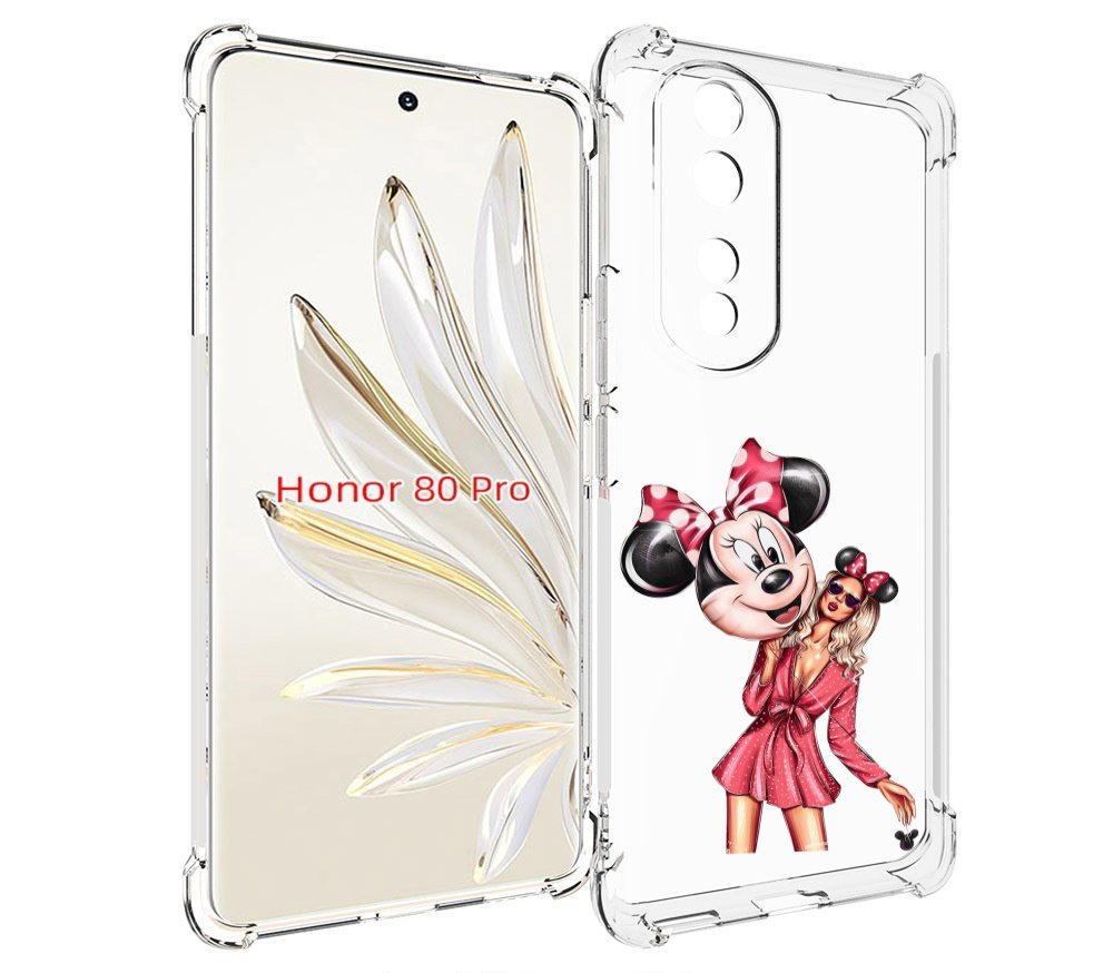 

Чехол MyPads девушка-с-шариком женский для Honor 80 Pro, Прозрачный, Tocco
