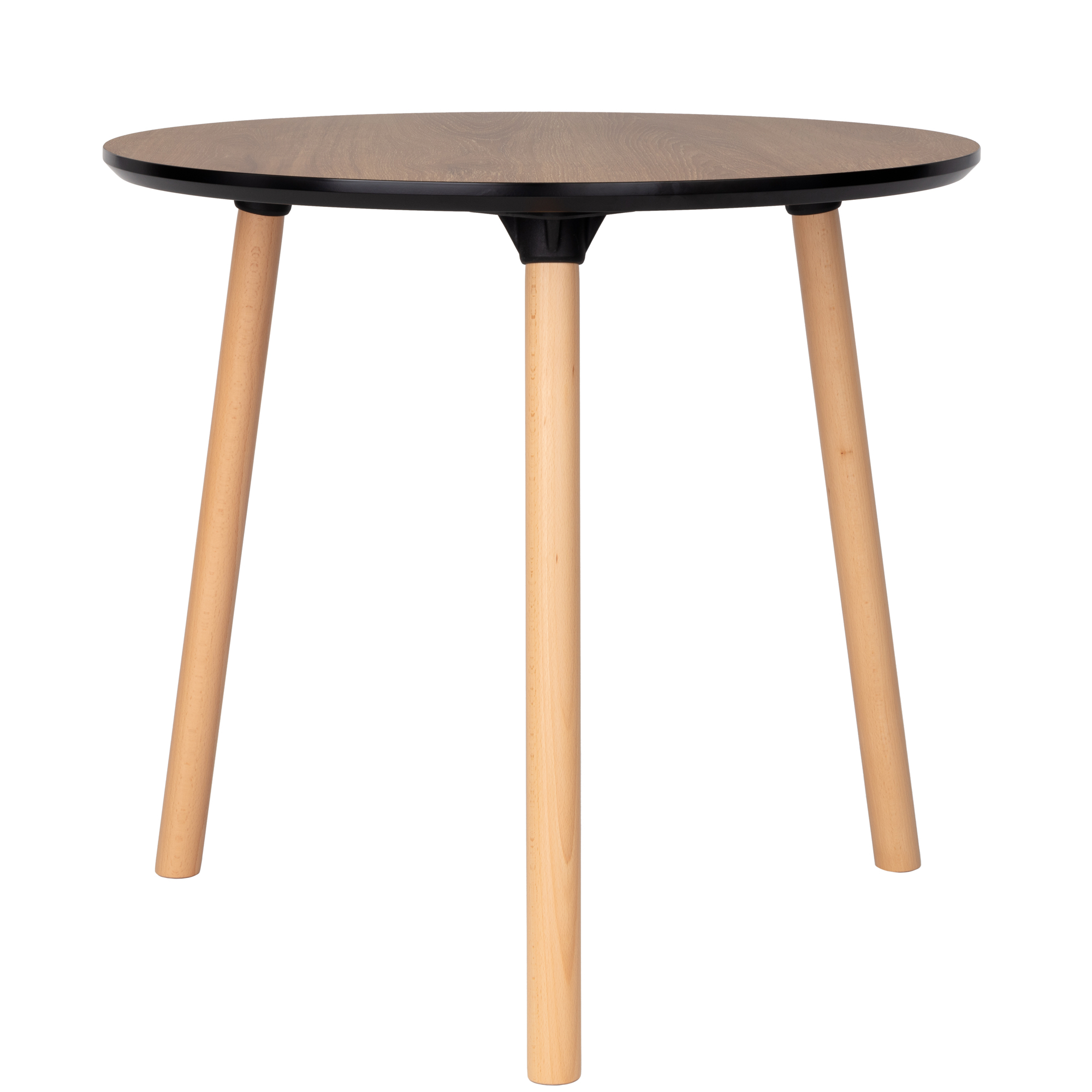 Обеденный стол Morton 80 см меламин коричневый StoreForHome / PW-037-1-WOOD