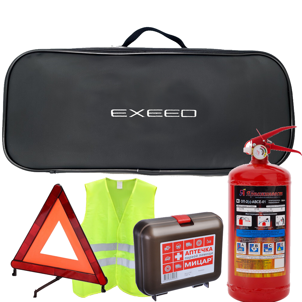 Набор автомобилиста Lord 5 предметов для ТО, сумка экокожа с логотипом Exeed