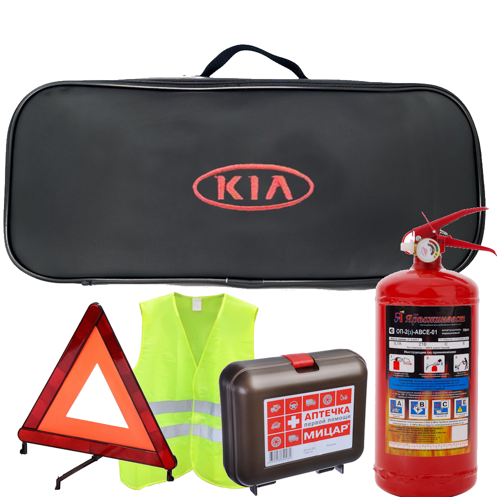 Набор автомобилиста Lord 5 предметов для ТО, сумка экокожа с логотипом KIA