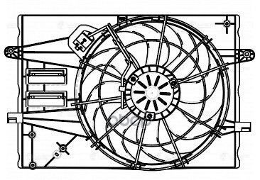 

Э/вентилтор охл. дл а/м Changan CS35 Plus (18-)/Eado Plus (20-) 1.4T (с кожухом) (LFK 3041