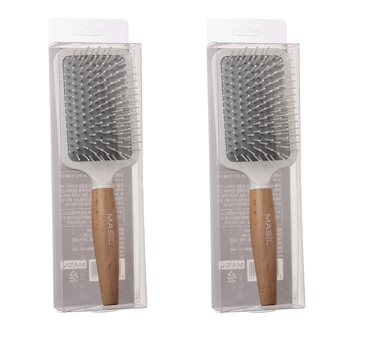 Расческа Masil Wooden Paddle Brush 2 шт