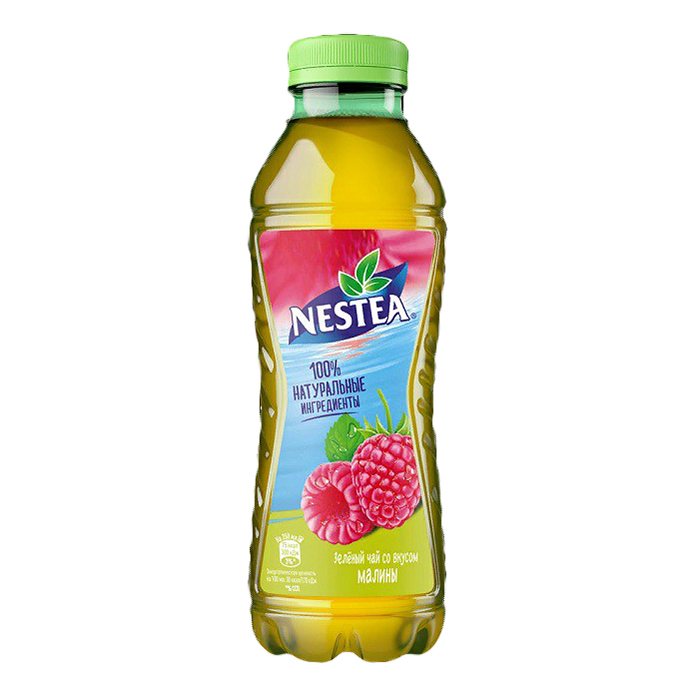 Холодный чай зеленый Nestea малина 0,5 л