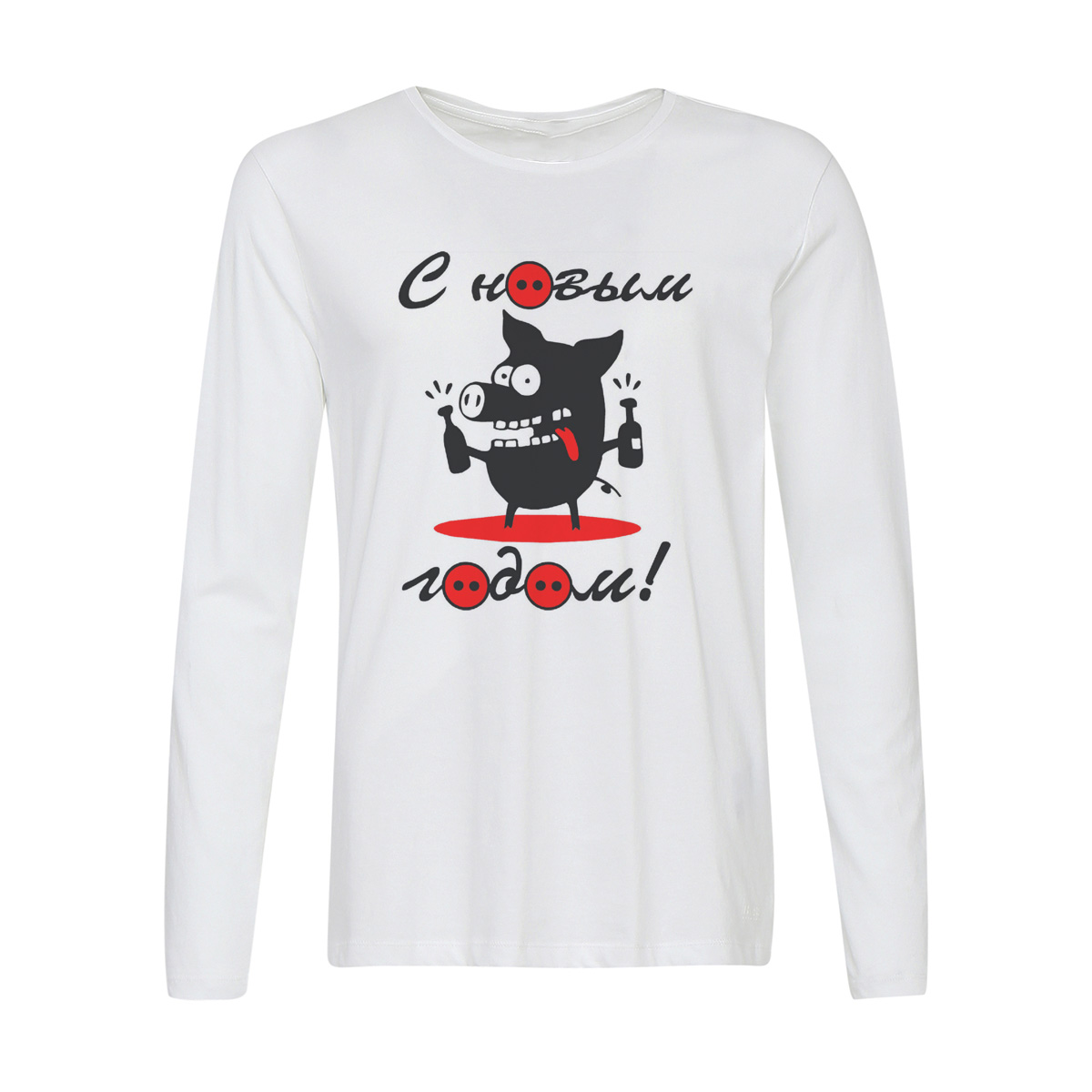 

Лонгслив CoolPodarok С новым годом! Свин, 2w013668
