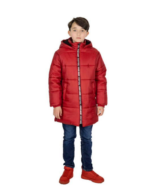 Куртка детская MDM MIDIMOD GOLD 20852, бордовый, 122 стеганая куртка молочного а bacon детская