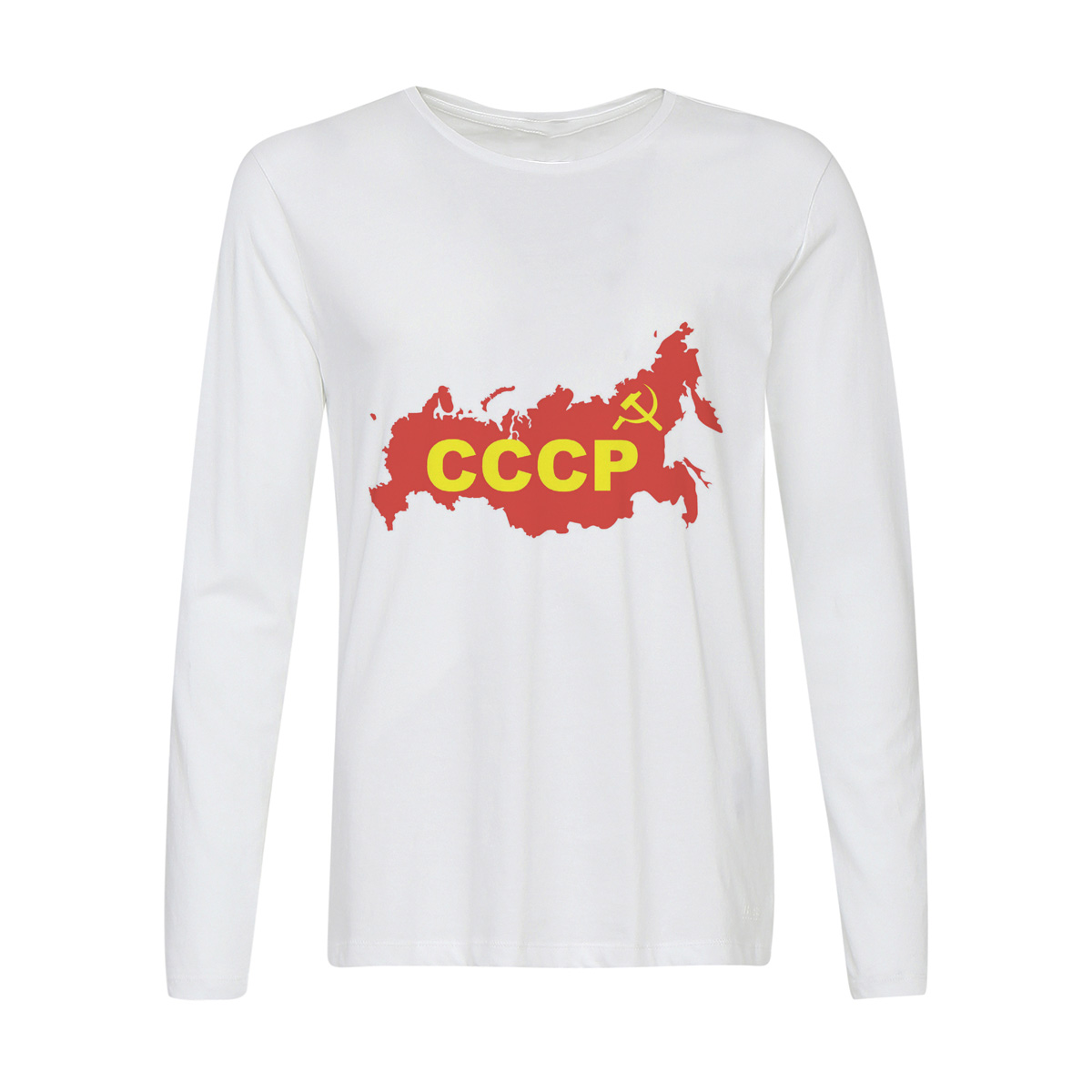 

Лонгслив CoolPodarok СССР, Белый, 2w013624