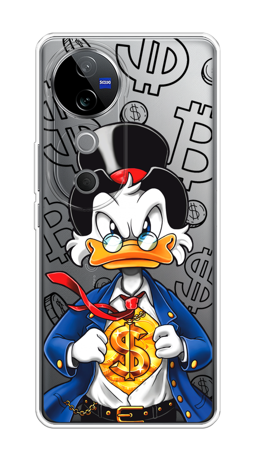 

Чехол на Vivo V40 "Scrooge Goldman", Черный;белый;синий, 2611450-1