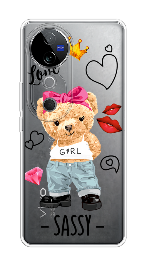 

Чехол на Vivo V40 "Sugar Mommy", Голубой;белый;розовый, 2611450-1