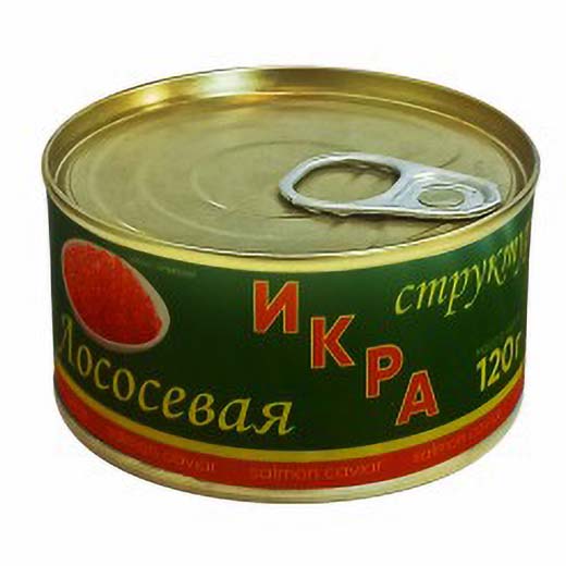 

Икра лососевая Лунское море структурированная 120 г