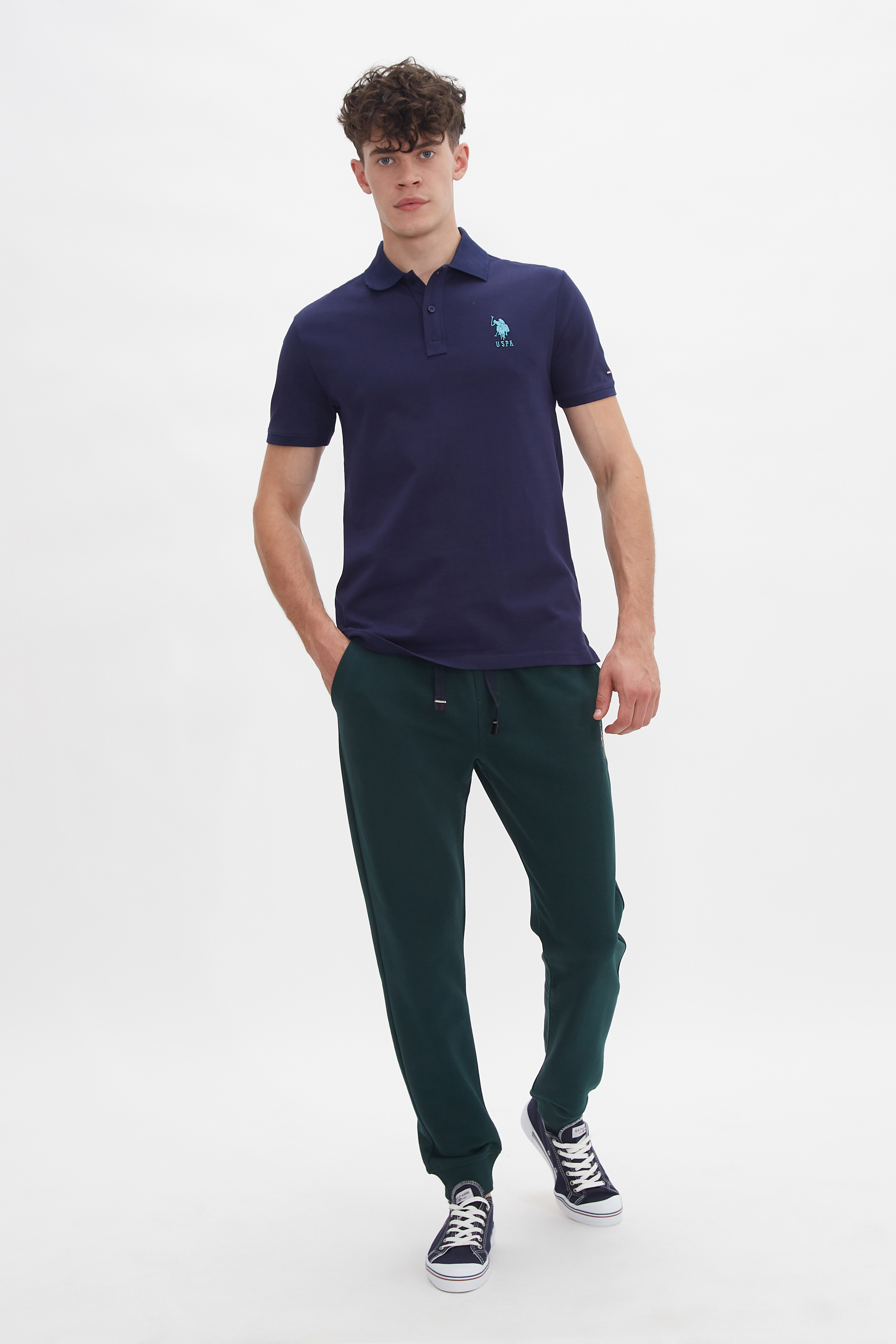 фото Спортивные брюки мужские u.s. polo assn. g081sz0op0r-heroldsk20 зеленые xl