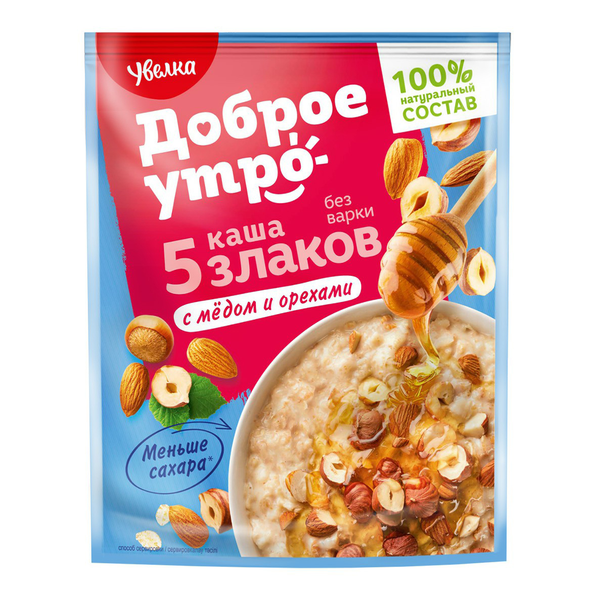 

Каша овсяная Увелка 5 злаков с медом и орехами быстрого приготовления 40 г