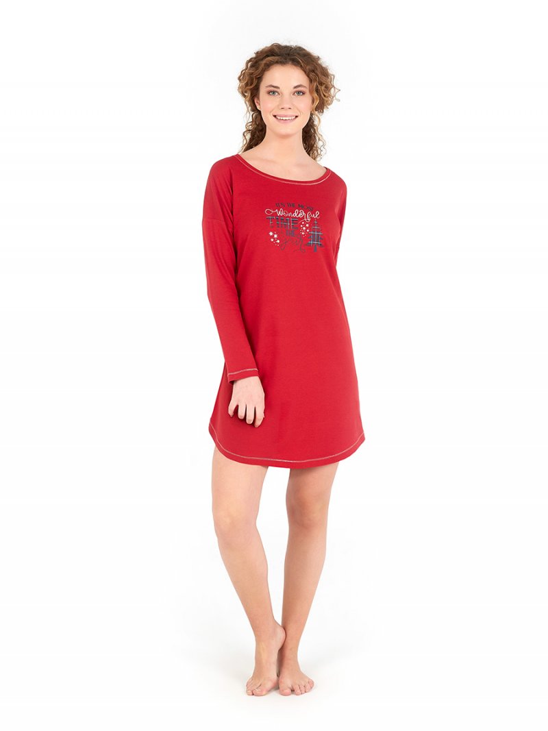 Платье домашнее женское BlackSpade BS50693 красное S