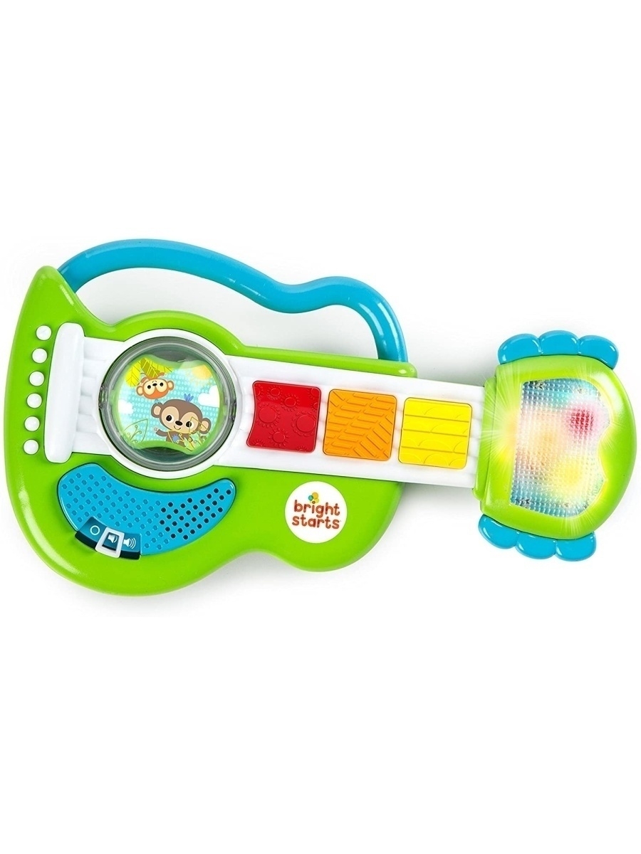 фото Музыкальные инструмент bright starts детская гитара с погремушкой рокзвезда 11284_1