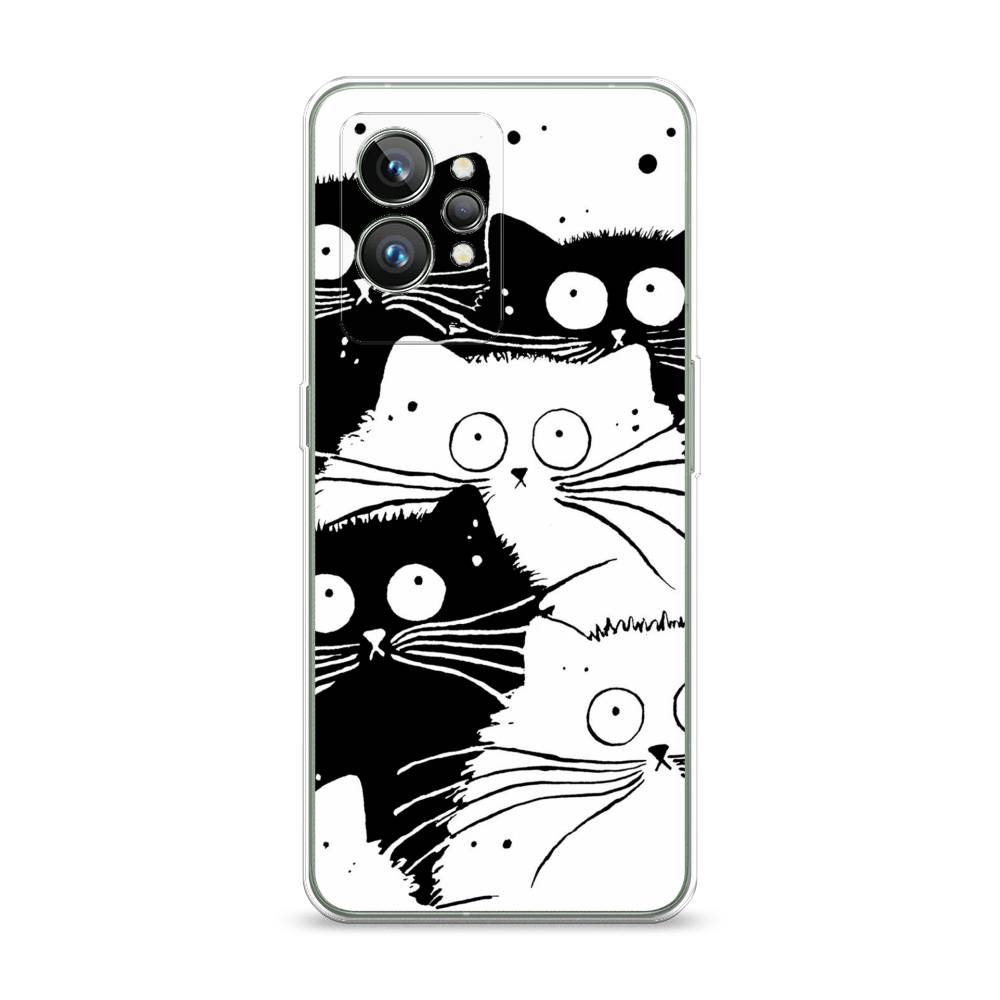 

Чехол Awog на Realme GT 2 Pro "Коты черно-белые", Разноцветный, 258650-2