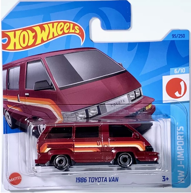 Машинка базовой коллекции Hot Wheels 1986 TOYOTA VAN бордовая 5785/HKK66