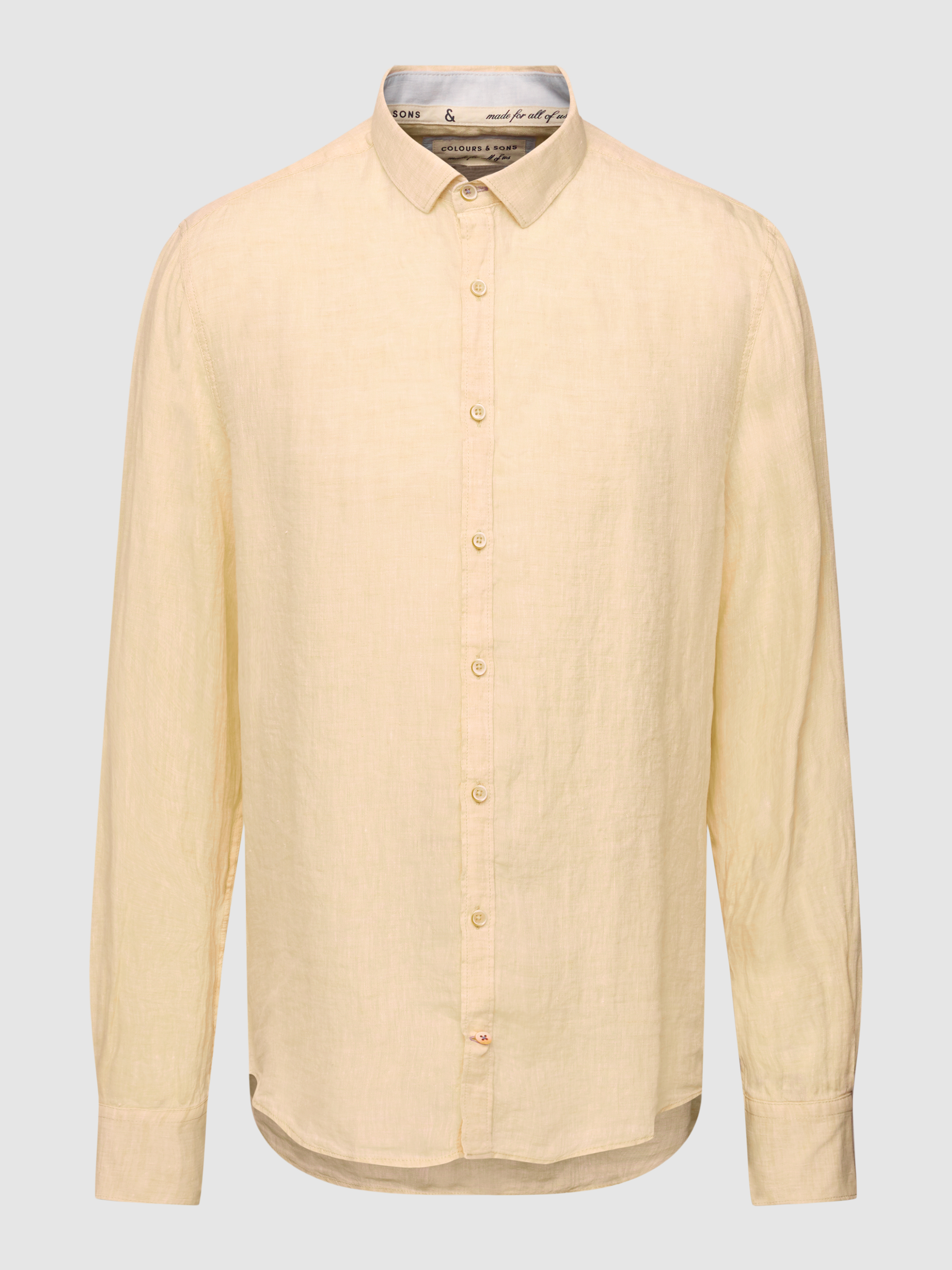 Рубашка мужская Colours & sons 1780362 желтая 3XL (доставка из-за рубежа)