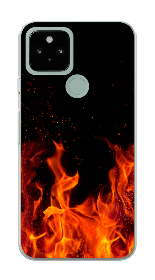 

Чехол Awog на Google Pixel 5 "Все в огне", Разноцветный, 270750-4