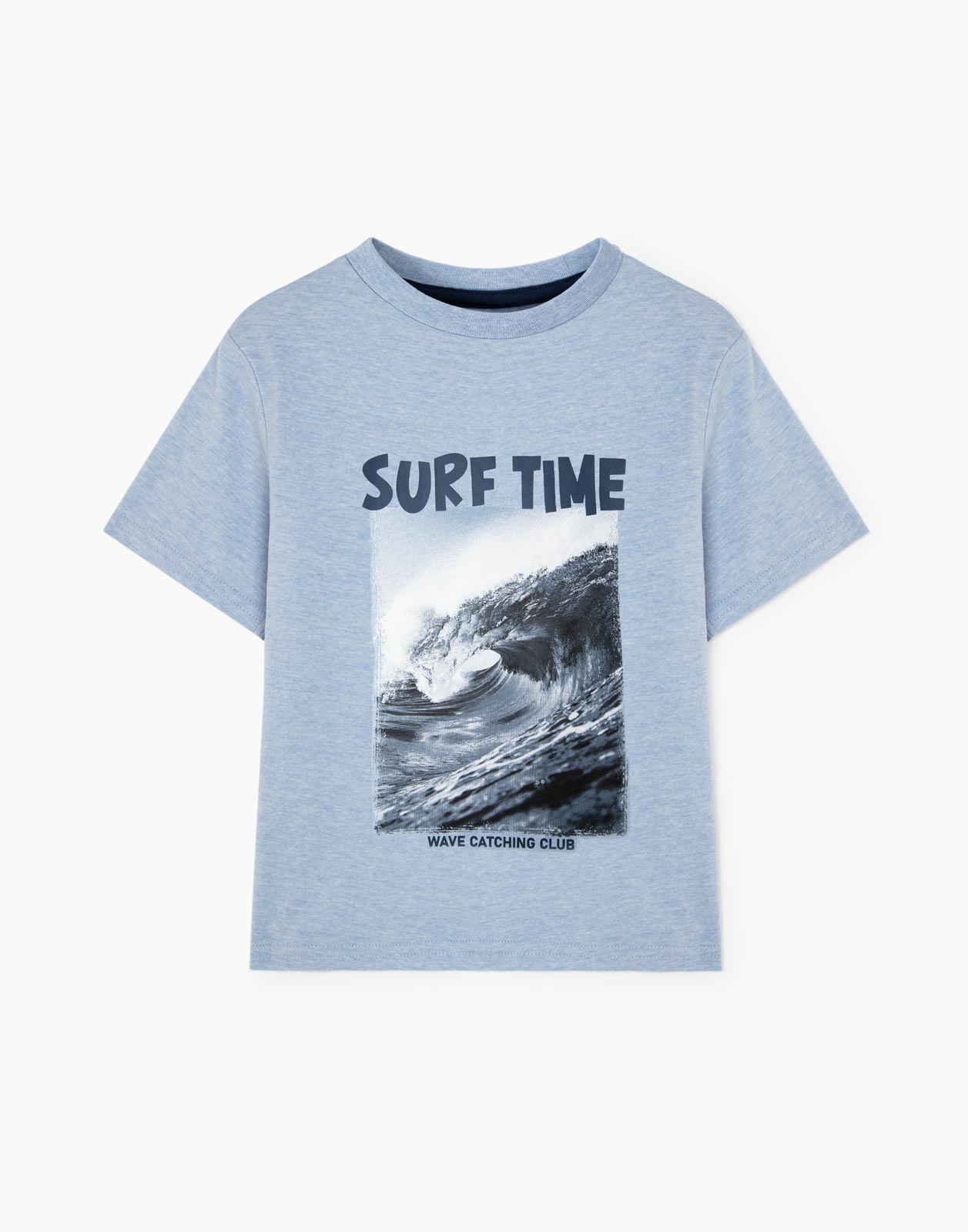 

Синяя футболка с принтом Surf time для мальчика 2-3г/98, Голубой, BKT012383