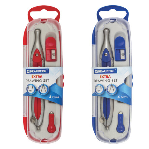 

Готовальня Brauberg Extra 210686 4 предмета, Extra