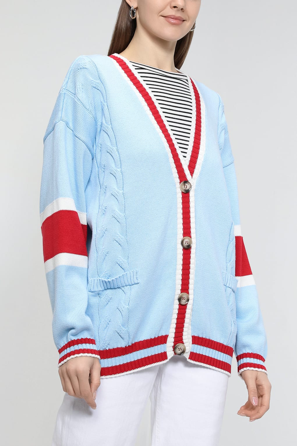 

Кардиган женский Belucci BL2303Т4108 голубой M, BL2303Т4108