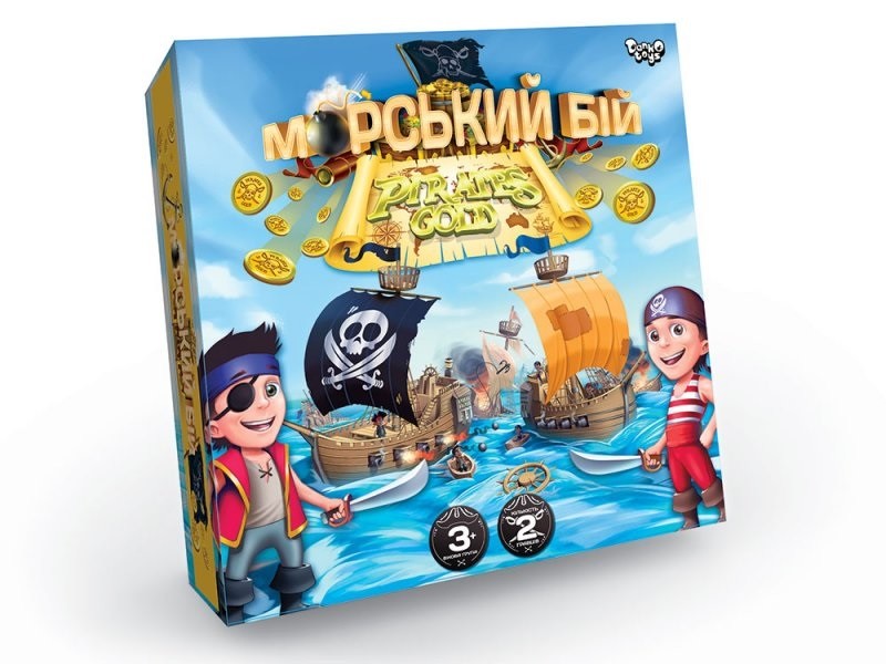 Настольная игра Danko Toys Морской бой Золото пиратов G-MB-03 587₽