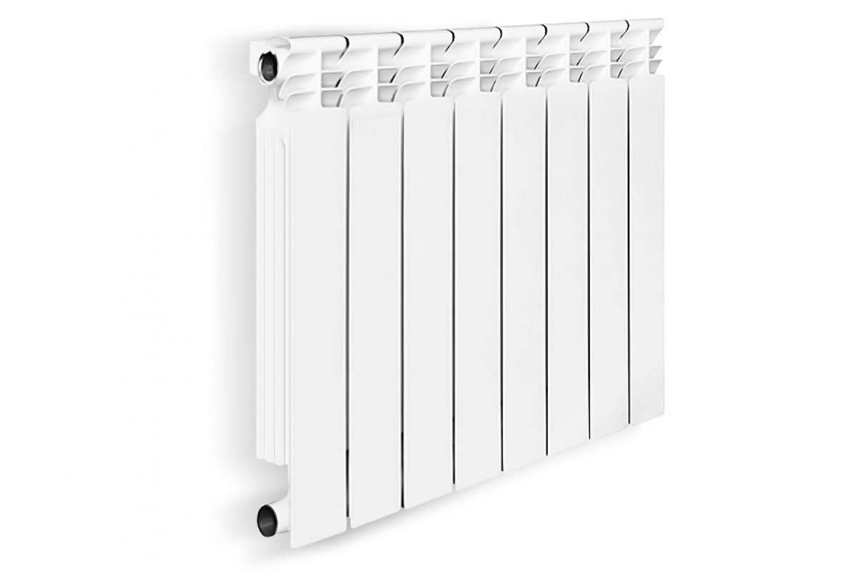 Биметаллический радиатор Oasis Pro 8 секций белый (4640039484103)