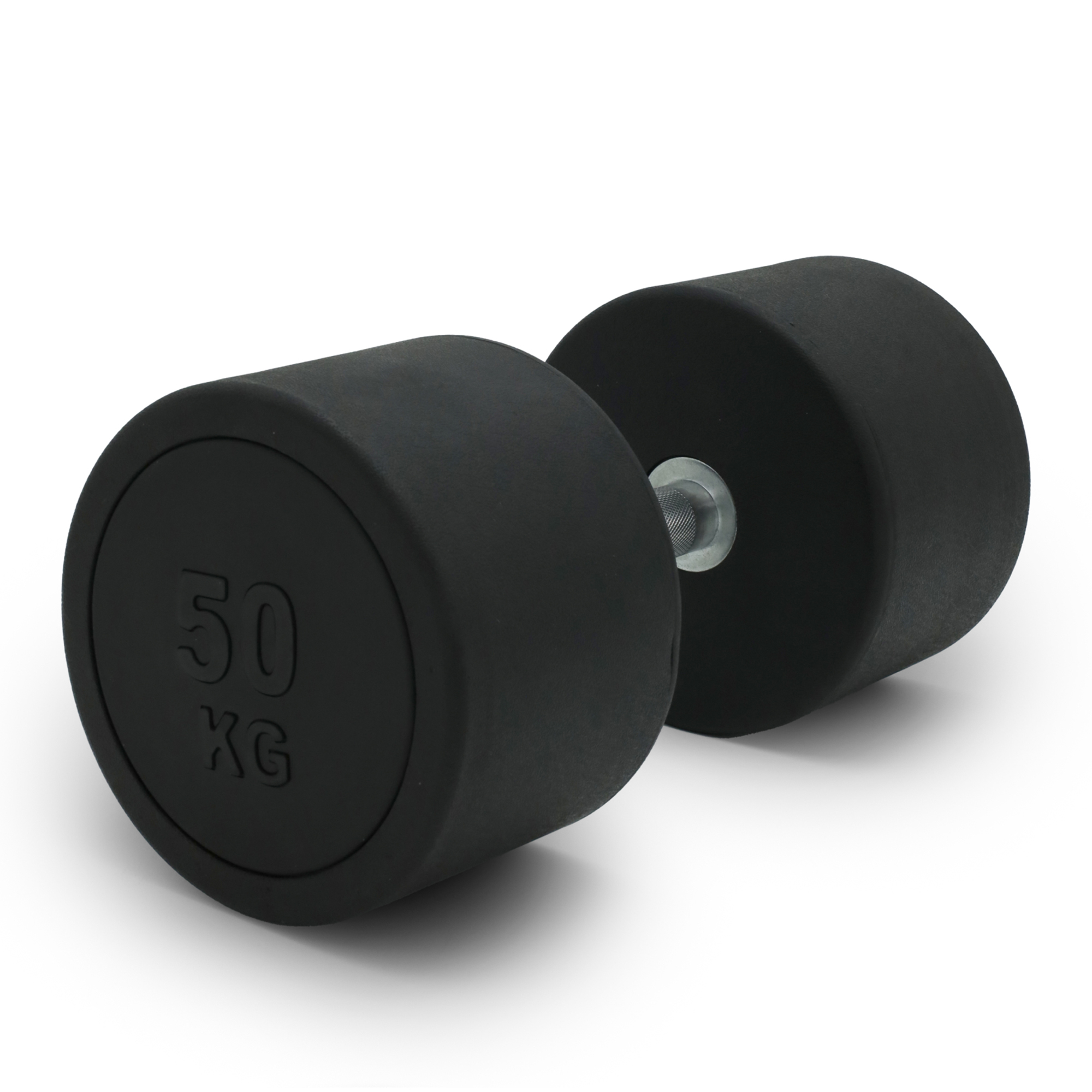 

Гантель UNIX Fit PRO круглая обрезиненная 50 кг, Черный, Dbrnd