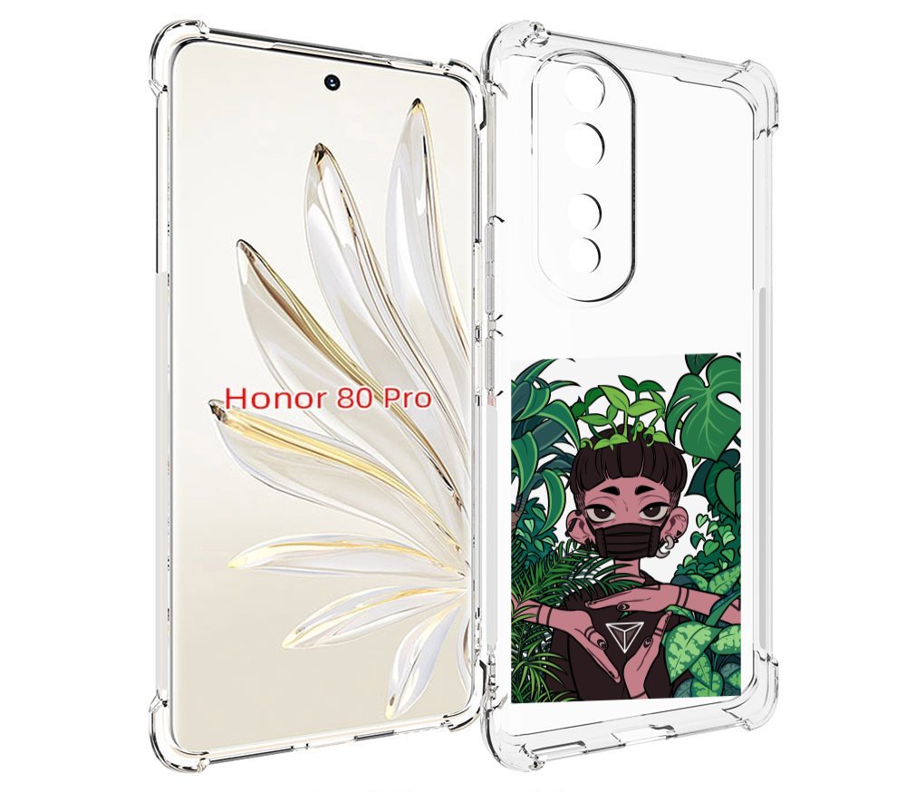 

Чехол MyPads девушка в природе женский для Honor 80 Pro, Прозрачный, Tocco