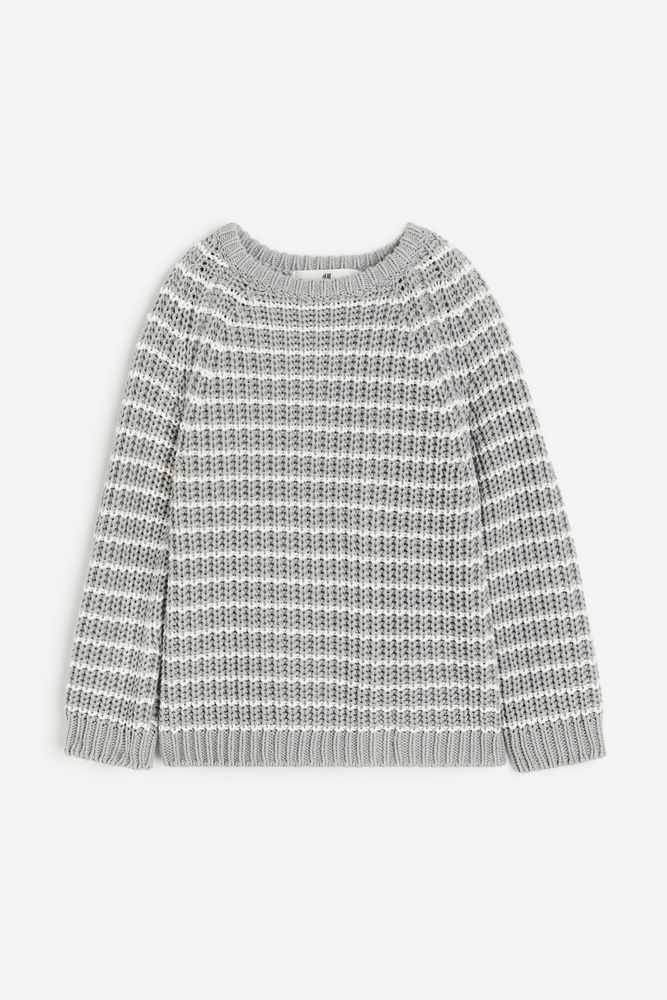 Джемпер детский H&M 1216763, Серый полосатый, 92