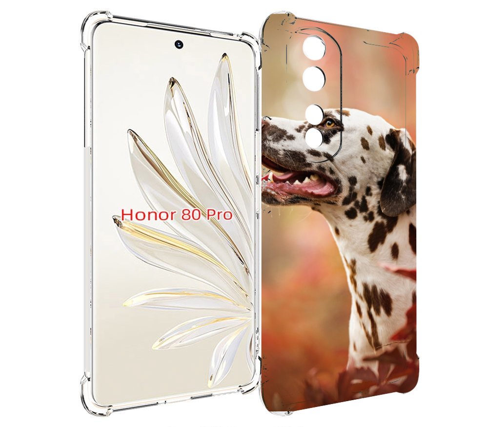 

Чехол MyPads далматин для Honor 80 Pro, Прозрачный, Tocco