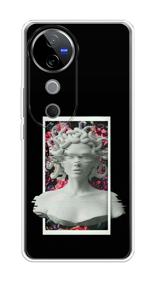 

Чехол на Vivo V40 "Web Punk Медуза Горгона", Черный;серый, 2611450-1