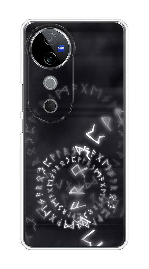 

Чехол на Vivo V40 "Руны", Серый;черный, 2611450-1