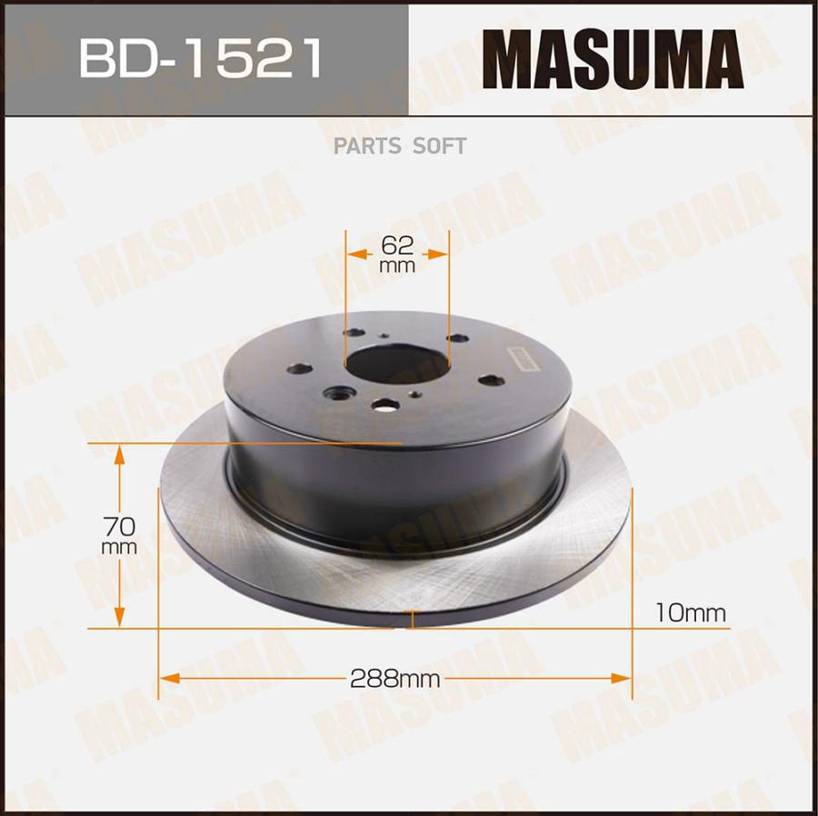

Тормозной диск MASUMA BD1521