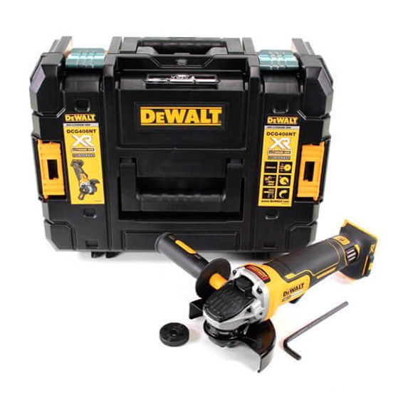 Аккумуляторная угловая шлифмашина DeWALT DCG406NT угловая гибкая насадка dewalt