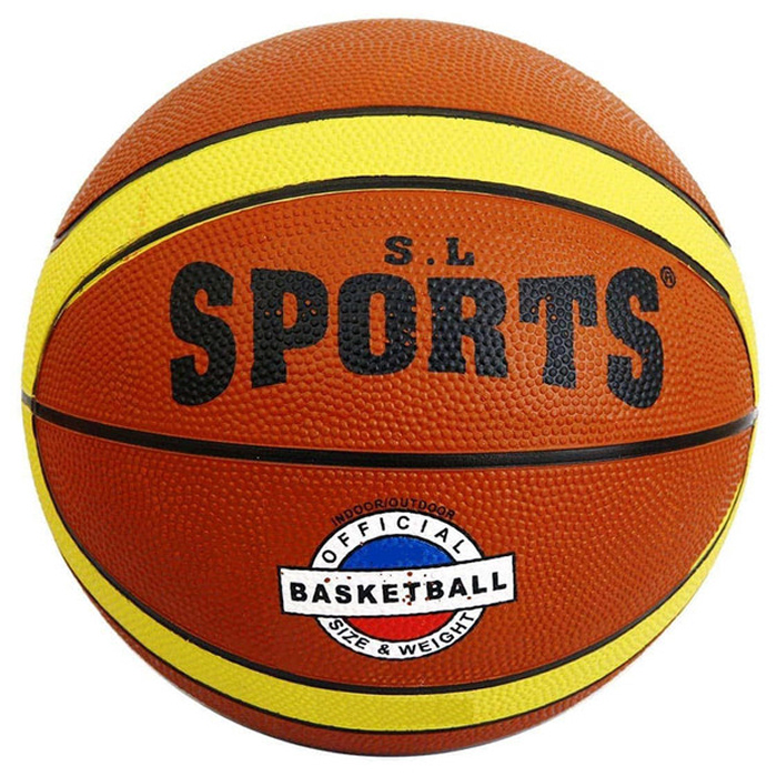 

Мяч баскетбольный SPORTEX №5 оранжевый/желтый, №5