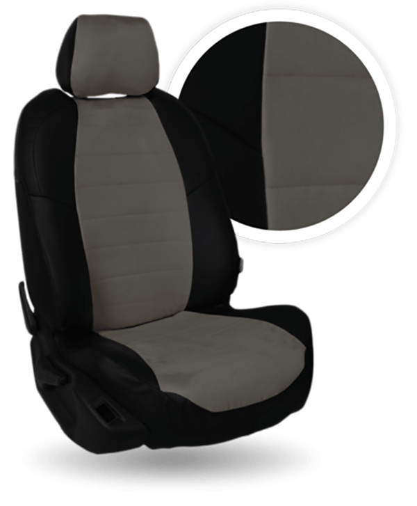 

Авточехлы Автопилот Toyota Camry XV50 / 55 Sd Алькантара / Черный + Темно-серый
