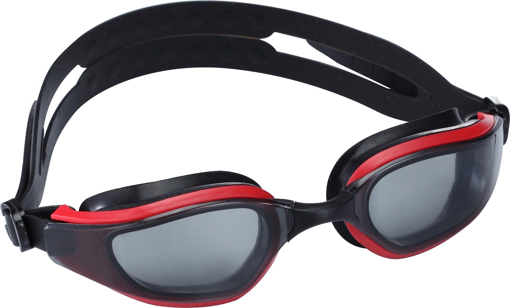 Очки для плавания Wave, красно-черные, тонированные, AF, от UVA, UVB, силикон,  GA-2423