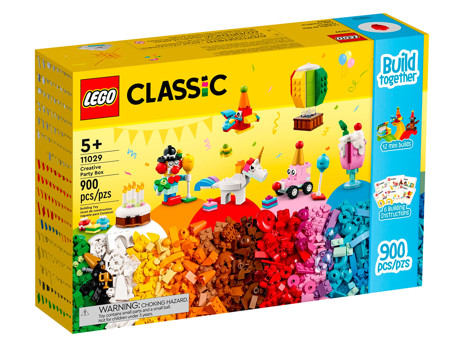 Конструктор LEGO Classic Творческая коробка для вечеринок, 900 деталей, 11029 lego classic конструктор кубики и домики