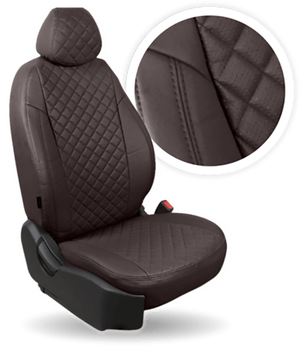 

Авточехлы Автопилот Toyota Camry XV40 Sd с 06-11г. Ромб / Шоколад + Шоколад